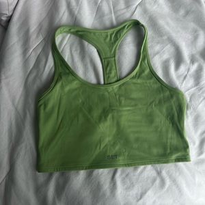 Set active green crop sportbody tank